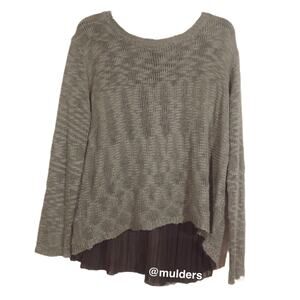 ASOS En Creme green grunge sweater size small